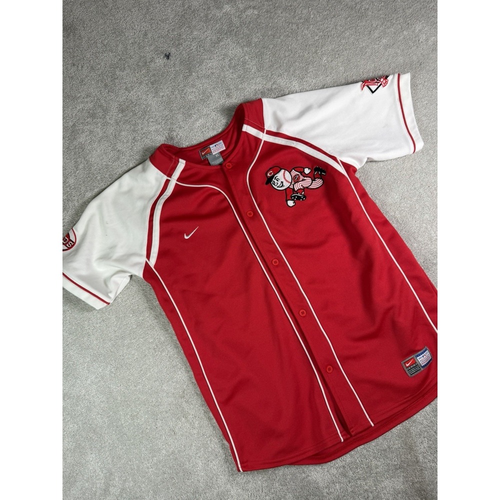 VTG Nike Team Ken Griffey Jr. #3 Cincinnati Reds Jersey Youth XL MLB Baseball